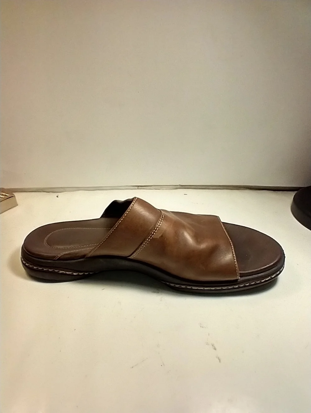 Cole Haan Brown Leather Casual Slide Sandals Men's sz 10.5M. - Picture 7 of 12